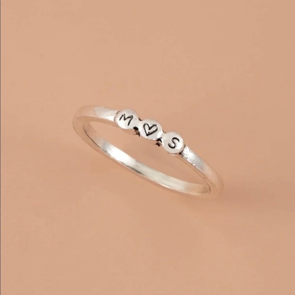 MS Heart Minimalist Stackable Ring - Picture 2 of 9